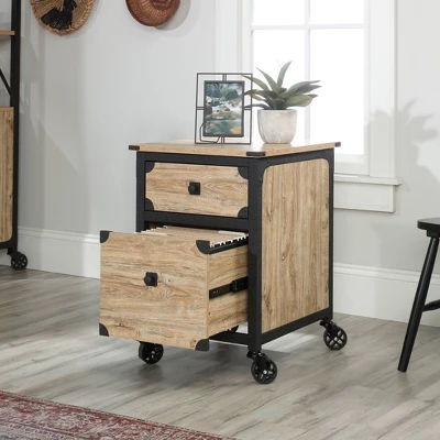 Steel River Pedestal File Cabinet Distressed Brown - Sauder 2 Steel River Pedestal File Cabinet Distressed Brown - Sauder - Image 2