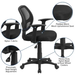 Mid-Back Mesh Computer Chair Black - Belnick 8 Mid-Back Mesh Computer Chair Black - Belnick -WorkHaven Sales Shop GUEST 2cea18ab 8ac8 4650 8d72 4019fe9a19fb