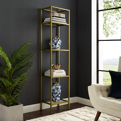 73" Aimee Narrow Etagere - Crosley 5 73" Aimee Narrow Etagere - Crosley - Image 5