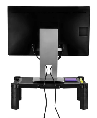 Mount-It! Desktop Computer Monitor Riser - Height Adjustable Tabletop Stand Shelf For PC And Laptop Displays And Printers, 19 X 13 Inch, 6.6 High 2 Mount-It! Desktop Computer Monitor Riser - Height Adjustable Tabletop Stand Shelf For PC And Laptop Displays And Printers, 19 X 13 Inch, 6.6 High - Image 2