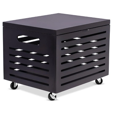 BirdRock Home Bamboo Rolling File Storage Organizer Box With Lid - Cafe Noir 4 BirdRock Home Bamboo Rolling File Storage Organizer Box With Lid - Cafe Noir - Image 4