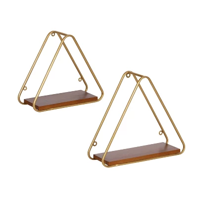 2pc Tilde Triangle Accent Shelf Set - Kate & Laurel All Things Decor 7 2pc Tilde Triangle Accent Shelf Set - Kate & Laurel All Things Decor - Image 7