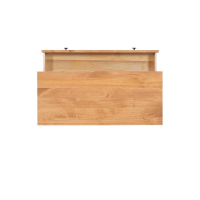 Vanessa 3 Drawer Bookcase Chest Natural - Linon 9 Vanessa 3 Drawer Bookcase Chest Natural - Linon - Image 9