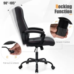 Costway Adjustable Home Office Computer Chair Swivel Rocking Executive Desk Chair With Arms -WorkHaven Sales Shop GUEST 31c70708 8222 4117 80cb 8b62e32120b8