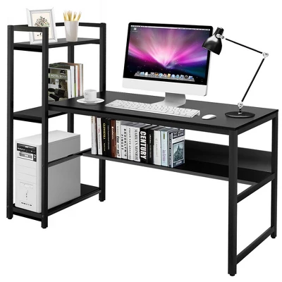 Costway Multi-Functional Computer Desk With 4-tier Storage Shelves 12 Costway Multi-Functional Computer Desk With 4-tier Storage Shelves - Image 12