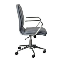 Flash Furniture James Mid-Back Designer Executive Upholstered Office Chair With Brushed Metal Base And Arms 25 Flash Furniture James Mid-Back Designer Executive Upholstered Office Chair With Brushed Metal Base And Arms -WorkHaven Sales Shop GUEST 323fa498 a04b 4801 9dcb 9ae6842a1aee
