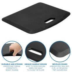 Mount-It! Anti Fatigue Floor Mat, Black Standing Comfort Mat For Standing Desk, Home, Office, Kitchen, Garage, 18"x22" -WorkHaven Sales Shop GUEST 324ab513 9444 466a bce2 2d9230062dc7
