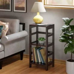 29.21" 2 Tier Leo Shelf Storage Or Bookshelf Narrow Espresso Finish - Winsome -WorkHaven Sales Shop GUEST 325d7190 ae32 4362 ae39 ecbca652ea4a