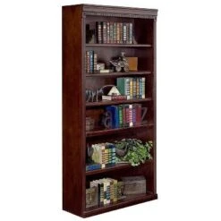 72" Huntington Club Wood Bookcase Cherry - Martin Furniture