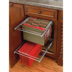 Rev-A-Shelf 2 Tier 14.5" Base Cabinet File Drawer Organizer System For Leterr & Legal Sized Files For Home Office Or Home Storage, Chrome, RAS-FD-KIT 7 Rev-A-Shelf 2 Tier 14.5" Base Cabinet File Drawer Organizer System For Leterr & Legal Sized Files For Home Office Or Home Storage, Chrome, RAS-FD-KIT -WorkHaven Sales Shop GUEST 32bf5259 5351 4e0d ada3 d4044ab5d5db 1