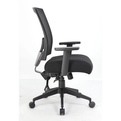 Multifunction Mesh Chair With Seat Slider Black - Boss Office Products 1 Multifunction Mesh Chair With Seat Slider Black - Boss Office Products