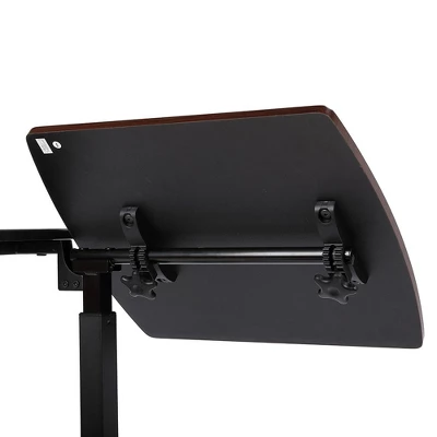 BIRDROCK HOME Adjustable Mobile Laptop Stand - Black 1 BIRDROCK HOME Adjustable Mobile Laptop Stand - Black