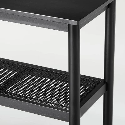 Wood & Cane 3-Shelf Console Bookcase - Hearth & Hand™ With Magnolia 3 Wood & Cane 3-Shelf Console Bookcase - Hearth & Hand™ With Magnolia - Image 3