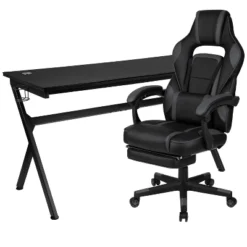 Flash Furniture Gaming Desk With Cup Holder/Headphone Hook/Removable Mousepad Top & Reclining Back/Arms Gaming Chair With Footrest 31 Flash Furniture Gaming Desk With Cup Holder/Headphone Hook/Removable Mousepad Top & Reclining Back/Arms Gaming Chair With Footrest -WorkHaven Sales Shop GUEST 336d5609 a20c 467d bf57 81784f3662fc