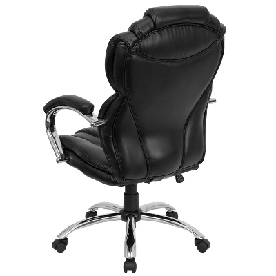 Flash Furniture High Back Transitional Style Black LeatherSoft Executive Swivel Office Chair With Arms 2 Flash Furniture High Back Transitional Style Black LeatherSoft Executive Swivel Office Chair With Arms - Image 2