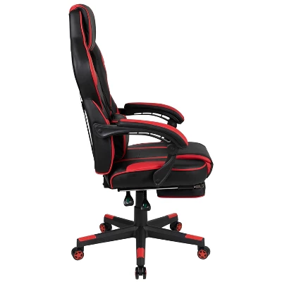 BlackArc Zulu Gaming Desk And Chair Set, Ergonomic Gaming Chair With USB Massage, Slide-Out Footrest, And Detachable Headrest Pillow 3 BlackArc Zulu Gaming Desk And Chair Set, Ergonomic Gaming Chair With USB Massage, Slide-Out Footrest, And Detachable Headrest Pillow - Image 3