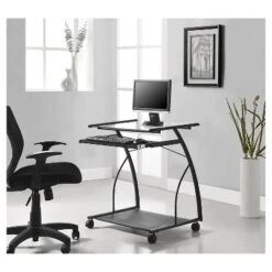 Edgeview Mobile Computer Desk - Black - Room & Joy 7 Edgeview Mobile Computer Desk - Black - Room & Joy -WorkHaven Sales Shop GUEST 351781e5 817c 4ecb 95e8 a56ca6fde82c
