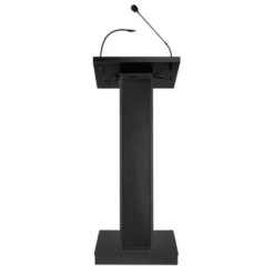 Front Page 38 ZED Lectern Lecture Podium With Speaker Black - Hampden Furnishings