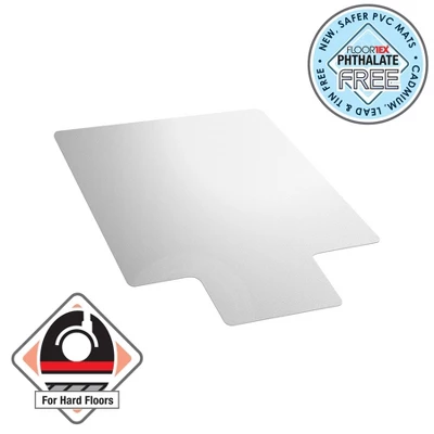 Vinyl Chair Mat For Hard Floors Lipped Clear - Floortex 8 Vinyl Chair Mat For Hard Floors Lipped Clear - Floortex - Image 8
