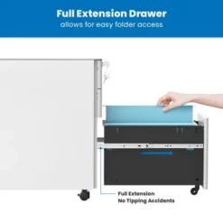 Mount-It! Mobile File Pedestal Cabinet With 3 Drawers & Lock | Slim Design Under Desk Storage & Organizer For Files, Folders & Office Supplies | White -WorkHaven Sales Shop GUEST 36244d94 7e08 48a1 a223 93e1cf8baa04