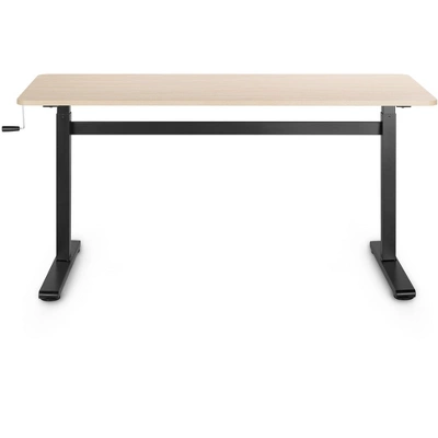 Tranzendesk Standing Desk – 55" Manual Height Adjustable Workstation – Maple – Stand Steady 8 Tranzendesk Standing Desk – 55" Manual Height Adjustable Workstation – Maple – Stand Steady - Image 8
