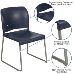 Flash Furniture HERCULES Series 880 Lb. Capacity Navy Full Back Contoured Stack Chair With Gray Powder Coated Sled Base 14 Flash Furniture HERCULES Series 880 Lb. Capacity Navy Full Back Contoured Stack Chair With Gray Powder Coated Sled Base -WorkHaven Sales Shop GUEST 3672e30d 35c4 4a2c 8315 613cfee5d453
