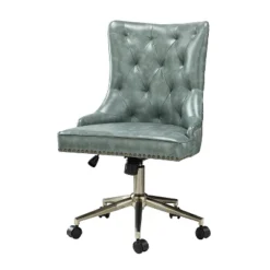 Busiris Height Adjustable Task Chair With Nailhead Trim | Karat Home-TURQUOISE 26 Busiris Height Adjustable Task Chair With Nailhead Trim | Karat Home-TURQUOISE -WorkHaven Sales Shop GUEST 372a0cb3 884e 4c66 8af5 416a12d101c3