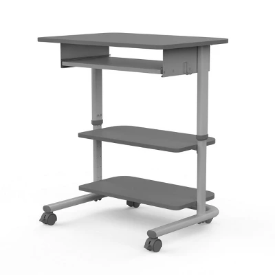 Stand Up Desk Store Adjustable Height Mobile Workstation With Retractable Keyboard Tray (29” Wide) 3 Stand Up Desk Store Adjustable Height Mobile Workstation With Retractable Keyboard Tray (29” Wide) - Image 3