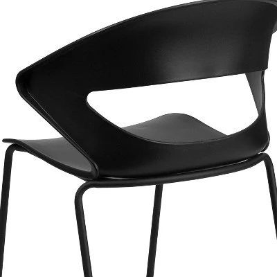Flash Furniture HERCULES Series 440 Lb. Capacity Black Stack Chair 5 Flash Furniture HERCULES Series 440 Lb. Capacity Black Stack Chair - Image 5