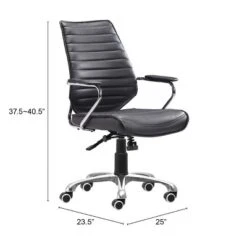 Modern Low Back Adjustable Office Chair Black - ZM Home 13 Modern Low Back Adjustable Office Chair Black - ZM Home -WorkHaven Sales Shop GUEST 377c8c5d c99f 4316 8fee abf21b51feeb
