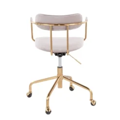 Demi Velvet/Metal Task Chair Gold/Silver - LumiSource -WorkHaven Sales Shop GUEST 3797e92c 0a8c 4391 bff7 a9b7a717b8ff