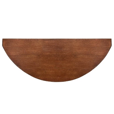 2pc Maxfield Round Wall Shelf Set Walnut Brown - Kate & Laurel All Things Decor 4 2pc Maxfield Round Wall Shelf Set Walnut Brown - Kate & Laurel All Things Decor - Image 4