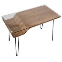 Avery Mid Century Modern Desk Walnut - Lumisource -WorkHaven Sales Shop GUEST 38da7f28 12ae 4984 909d 258b2cfa50b4