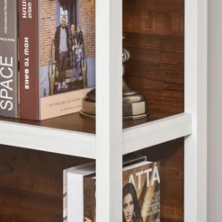 HOMCOM 4 Tier Bookshelf Utility Storage Shelf Organizer With Back Support -WorkHaven Sales Shop GUEST 3914c5d7 0893 454f 9c04 4bc9c91da2d2