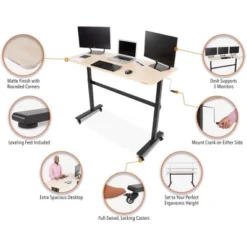 Tranzendesk Standing Desk – 55" Manual Height Adjustable Workstation – Maple – Stand Steady 14 Tranzendesk Standing Desk – 55" Manual Height Adjustable Workstation – Maple – Stand Steady -WorkHaven Sales Shop GUEST 39872df6 a0f1 48ba a914 0d3ab0bc1959