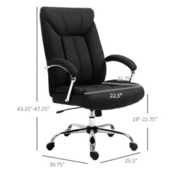 Vinsetto High Back Swivel Home Office Chair Task Ergonomic Linen Fabric Computer Chair With Arm Adjustable Height -WorkHaven Sales Shop GUEST 3ad519c3 d24b 4834 b1eb cb56d2d2d1ba