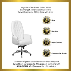 Emma And Oliver High Back Traditional Button Tufted Multifunction Swivel Ergonomic Office Chair 23 Emma And Oliver High Back Traditional Button Tufted Multifunction Swivel Ergonomic Office Chair -WorkHaven Sales Shop GUEST 3b70dff7 5271 45ab b2f3 d7681110b51c