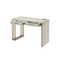 Tyeid Built-In USB Port Writing Desk Antique White/Gold - Acme Furniture 8 Tyeid Built-In USB Port Writing Desk Antique White/Gold - Acme Furniture -WorkHaven Sales Shop GUEST 3c3b3957 eac3 4622 885e 382936067642