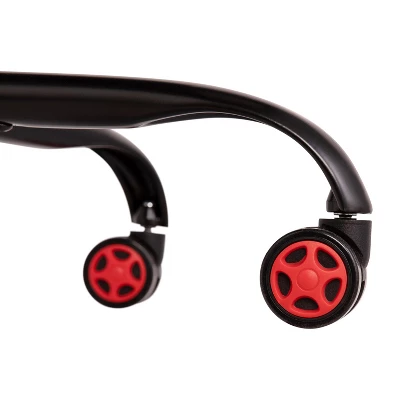 Emma And Oliver Faux Leather Ergonomic High Back Gaming Chair With Adjustable Seat Height, Lumbar Support And Padded Arms In Red, White & Blue 12 Emma And Oliver Faux Leather Ergonomic High Back Gaming Chair With Adjustable Seat Height, Lumbar Support And Padded Arms In Red, White & Blue - Image 12