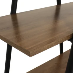 Sunnydaze Decor Sunnydaze 4-Shelf Industrial-Style Ladder Bookshelf - MDP With Powder-Coated Steel Frame - Brown 11 Sunnydaze Decor Sunnydaze 4-Shelf Industrial-Style Ladder Bookshelf - MDP With Powder-Coated Steel Frame - Brown -WorkHaven Sales Shop GUEST 3cb40f7d 4215 49ee a520 7290381cc6d8