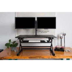 Ergonomic Height Adjustable Sit To Stand Desk Computer Riser - Rocelco