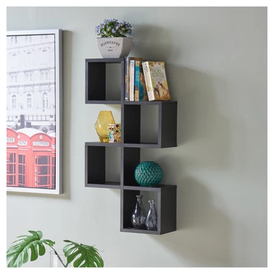 30" X 15.25" Cubby Chessboard Wall Shelf - Danya B. 4 30" X 15.25" Cubby Chessboard Wall Shelf - Danya B. - Image 4