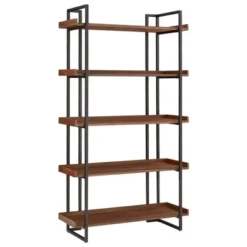 Felicia Rustic Industrial Metal/Wood Etagere Bookshelf - Inspire Q -WorkHaven Sales Shop GUEST 3e25622d 7694 46af 8d80 912ff40e4077
