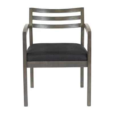 Napa Cherry Guest Chair Black/Gray - OSP Home Furnishings 2 Napa Cherry Guest Chair Black/Gray - OSP Home Furnishings - Image 2