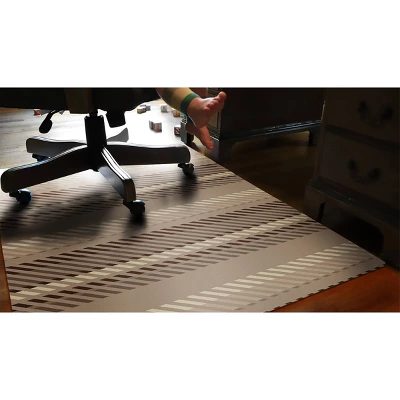 3'x4' Stripe 9 To 5 Desk Chair Mat - Bungalow Flooring 1 3'x4' Stripe 9 To 5 Desk Chair Mat - Bungalow Flooring