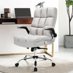 Costway High Back Big & Tall Office Chair Adjustable Swivel W/Flip-up Arm -WorkHaven Sales Shop GUEST 409499a7 f693 4d35 ac70 e4cc9a1c9e1c