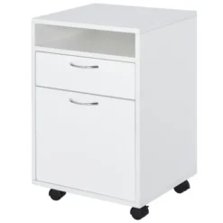 HOMCOM Mobile Storage Cabinet Organizer With Drawer And Cabinet, Printer Stand With Castors 15 HOMCOM Mobile Storage Cabinet Organizer With Drawer And Cabinet, Printer Stand With Castors -WorkHaven Sales Shop GUEST 409d7551 90c5 4f8d 972a 6b04ab6afd51