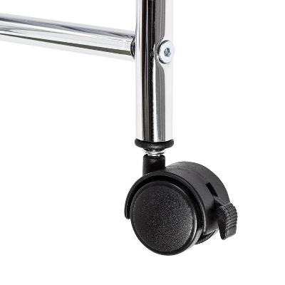 Honey-Can-Do 5 Drawer Rolling File Cart Black 4 Honey-Can-Do 5 Drawer Rolling File Cart Black - Image 4