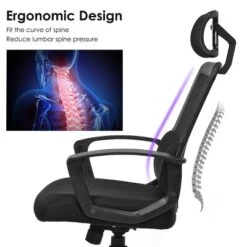 Costway Mesh Office Chair High Back Ergonomic Swivel Chair W/ Lumbar Support & Headrest -WorkHaven Sales Shop GUEST 413bd2a6 734e 4244 8167 c051da33fb0f