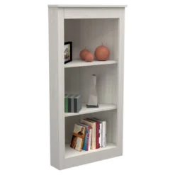 47.2" 3 Level Corner Bookshelf Washed Oak - Inval -WorkHaven Sales Shop GUEST 41b4435c 3a78 4375 97e2 3e00f11da501